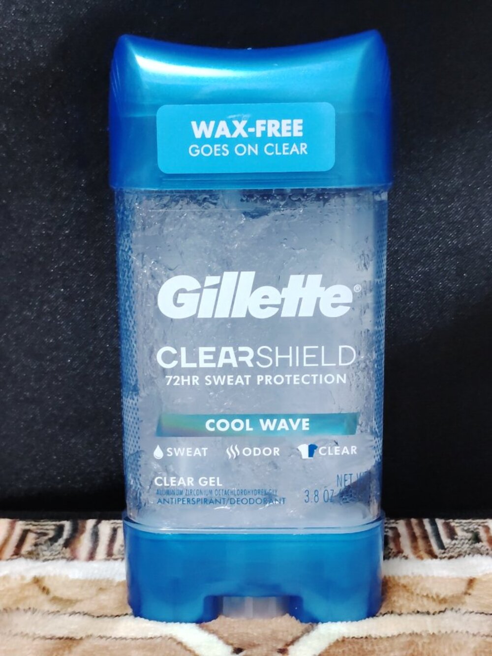 Gillette ClearShield Cool Wave 72hr Sweat Protection Clear Gel 3.8 OZ